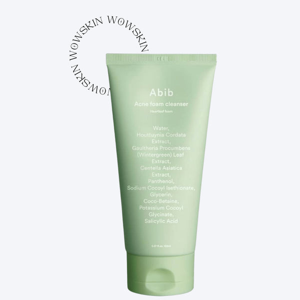 Abib Acne Foam Cleanser Heartleaf Foam – spumă de curățare coreeană pentru ten acneic și sensibil