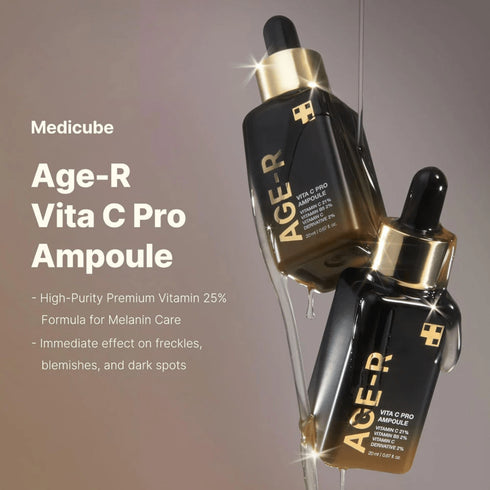 Serum coreean de top pentru tenul matur, sensibil sau afectat de soare.
Age-R Vita C PRO Ampoule stimulează sinteza de colagen și netezește ridurile fine.wowskin.ro