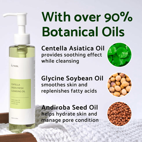 Centella Green Fresh Cleansing Oil, 200 ml - WowSkin Romania