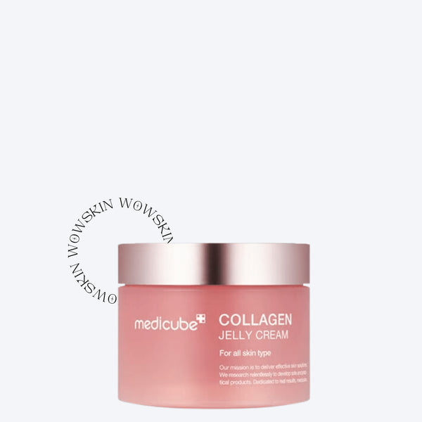 Collagen Jelly Cream, 110 ml - WowSkin Romania Medicube Collagen Jelly Cream oferă fermitate și hidratare intensă cu o textură ușoară tip gel. Formulă coreeană bogată în colagen pentru un ten mai elastic. wowskin.ro