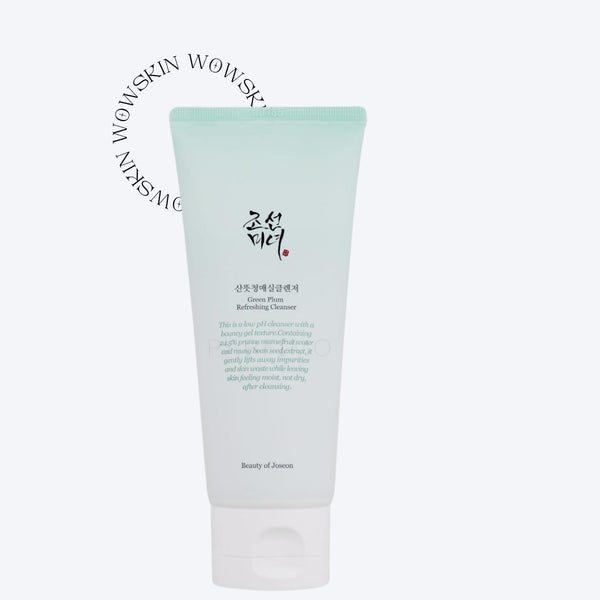 Beauty of Joseon Green Plum Refreshing Cleanser curăță delicat impuritățile și excesul de sebum. Formula naturală cu extract de prune verzi revitalizează și calmează tenul. wowskin.ro