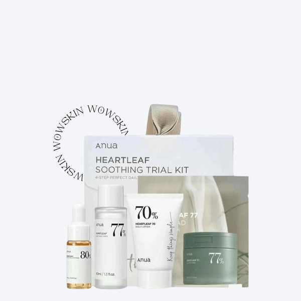 ANUA Heartleaf Soothing Trial Kit – set 4 mini-produse Heartleaf pentru calmare ten
