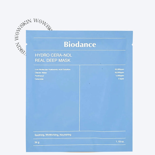 Hydro Cera - nol Real Deep Mask - WowSkin Romania Biodance Hydro Cera-nol Real Deep Mask oferă hidratare profundă și întărirea barierei cutanate. Formulă coreeană avansată cu ceramide și panthenol. wowskin.ro