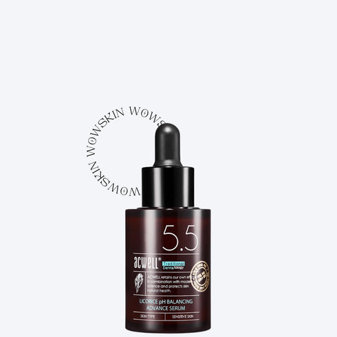 Acwell Licorice pH Balancing Advance Serum luminează și uniformizează tenul, reducând petele pigmentare. Ser coreean perfect pentru ten sensibil și lipsit de strălucire.