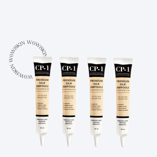 SET Hair Serum SILK PROTEINS CP-1 Premium Silk Ampoule 4 bucati - WowSkin Romania