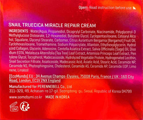 Snail TrueCICA Miracle Repair Cream - WowSkin Romania