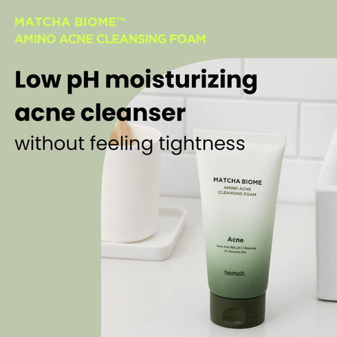 Mini Matcha Biome Amino Acne Cleansing Foam - WowSkin Romania