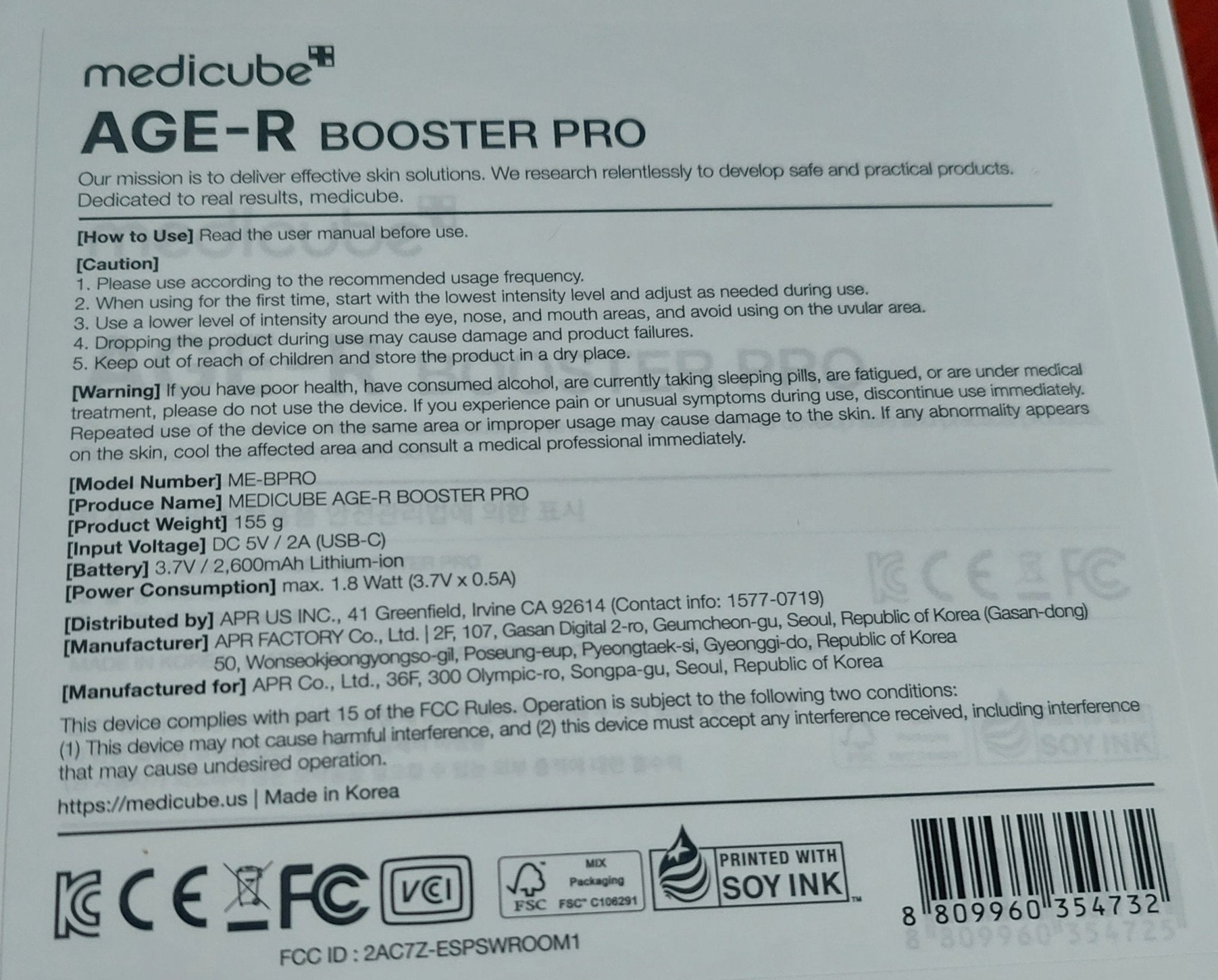 Medicube AGE-R BOOSTER PRO – boost inteligent pentru ten, cu efect de lifting, tonifiere și întinerire. Ideal pentru pielea matură sau obosită. wowskin.ro