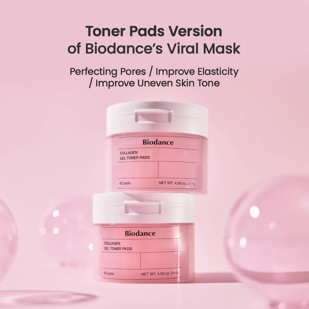 Textură Biodance Collagen Gel Toner Pads – gel infuzat cu colagen, acid hialuronic şi Galactomyces pentru piele revitalizată