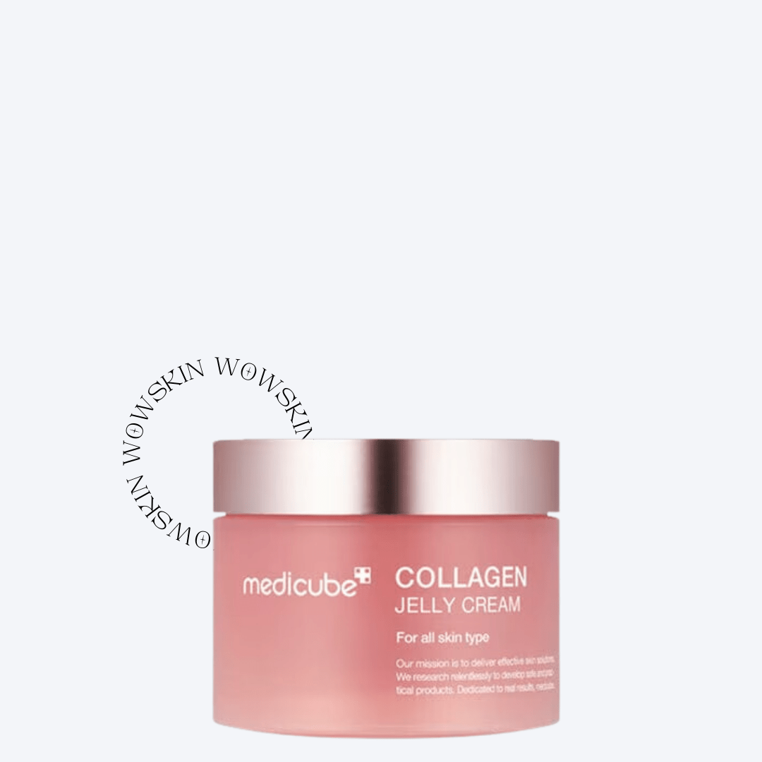 Collagen Jelly Cream, 110 ml - WowSkin Romania Medicube Collagen Jelly Cream oferă fermitate și hidratare intensă cu o textură ușoară tip gel. Formulă coreeană bogată în colagen pentru un ten mai elastic. wowskin.ro