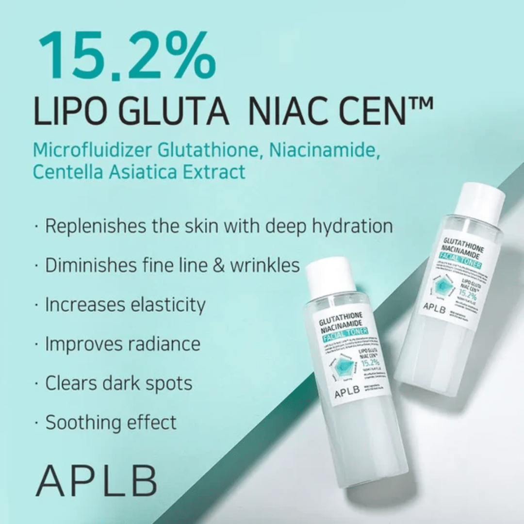 Îmbogățit cu ingrediente active, APLB Glutathione Niacinamide Toner susține bariera pielii. Ideal pentru pregătirea tenului înainte de ser și cremă.