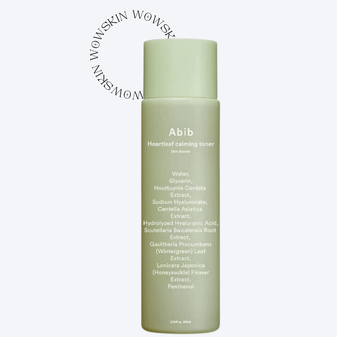  Abib Heartleaf Calming Toner Skin Booster 200ml – Loțiune tonică calmantă pentru ten sensibil
Abib Heartleaf Calming Toner Skin Booster este un toner facial coreean formulat cu 80% extract de Heartleaf (Houttuynia Cordata), cunoscut pentru efectul său antiinflamator și calmant. Ideal pentru tenul sensibil, acneic sau iritat, acest toner ajută la echilibrarea pH-ului pielii, reducerea roșeții și hidratarea profundă. Formula este curată, fără alcool, parfum sau ingrediente iritante. wowskin.ro