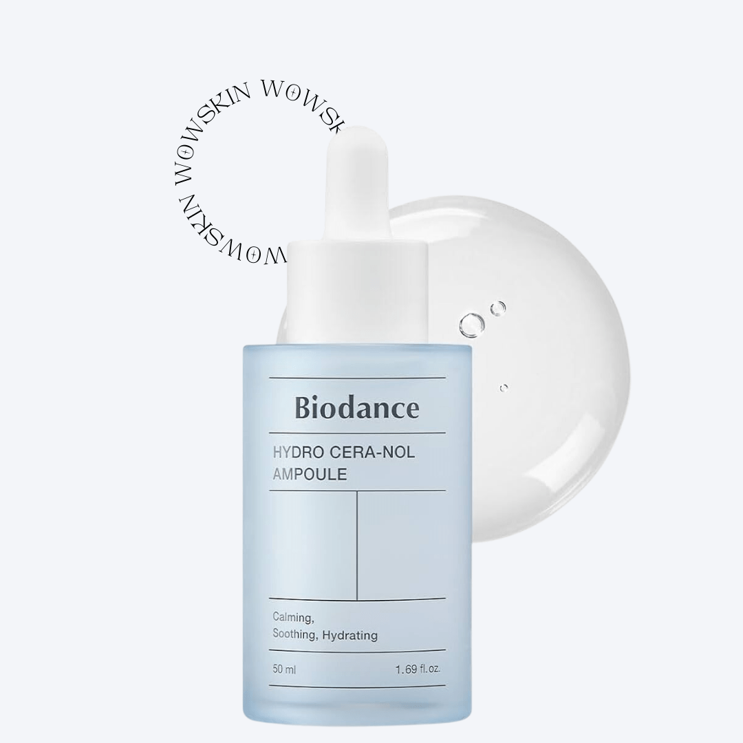 Biodance Hydro Cera-nol Ampoule hidratează în profunzime și repară bariera pielii, fiind ideală pentru tenul uscat sau sensibil. Formulă concentrată cu ceramide și panthenol.wowskin.ro 