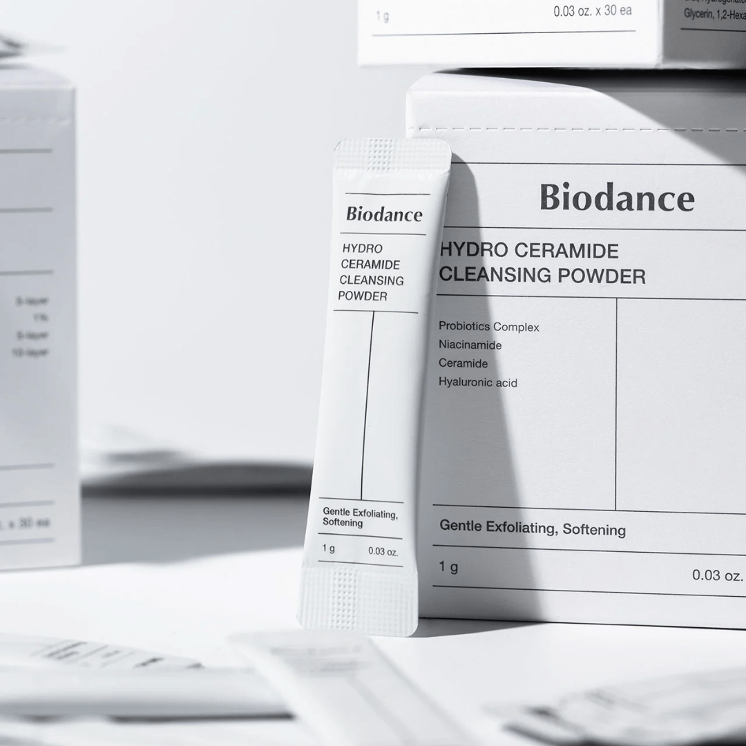 Biodance Cleansing Powder 30 doze – curățare blândă, fără iritații, cu ceramide pentru piele uscată sau reactivă.
Perfect pentru călătorii și igienă zilnică, în ambalaje individuale practice și igienice. wowskin.ro