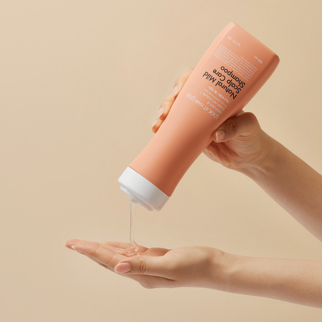 Look At Hair Loss Natural MILD Scalp Care Shampoo, 500 ml - WowSkin Romania