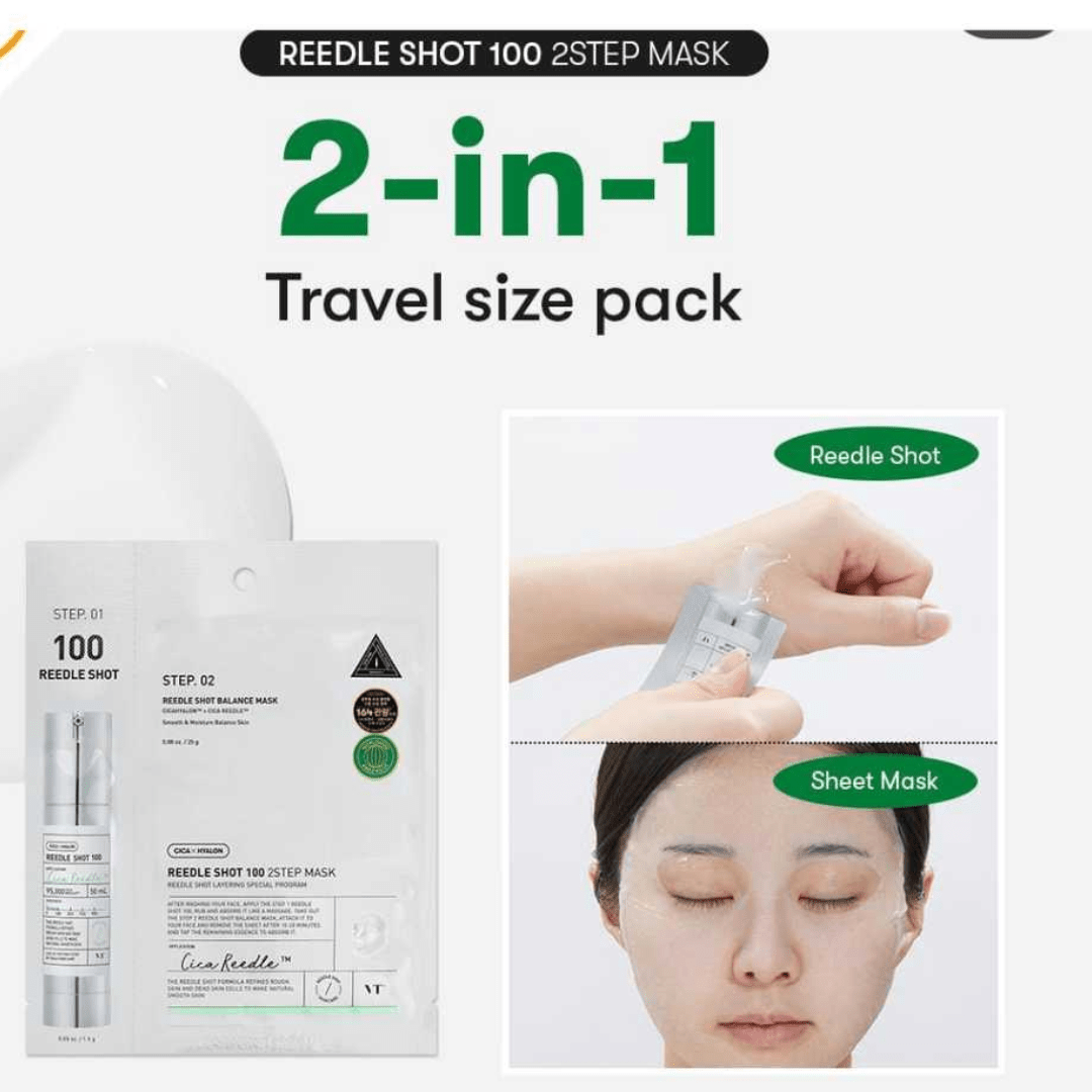 Mild Reedle Shot 100 2 - Step Mask,1 bucata - WowSkin Romania