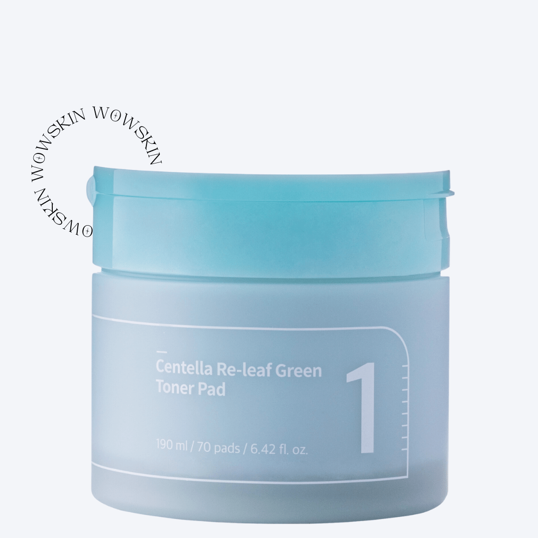 No. 1 Centella Re-leaf Green Toner Pad 190ml - WowSkin Romania