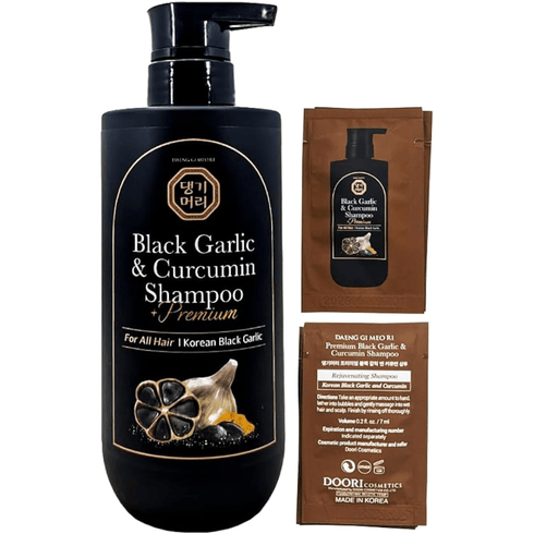 Premium Black Garlic & Curcumin Sampon, 500 ml