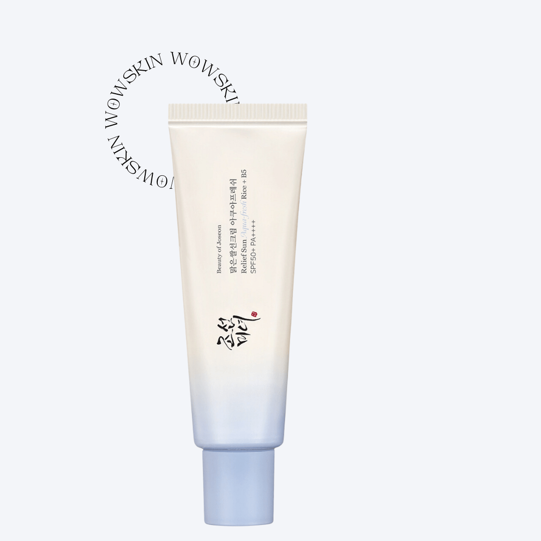 Beauty of Joseon Relief Sun Aqua Fresh SPF50+ protejează eficient pielea de razele UV.
Formulă ușoară cu orez și provitamina B5 pentru hidratare și calmare. wowskin.ro
