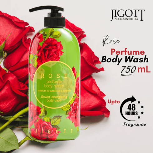 Rose Perfume Body Wash, 750 ml