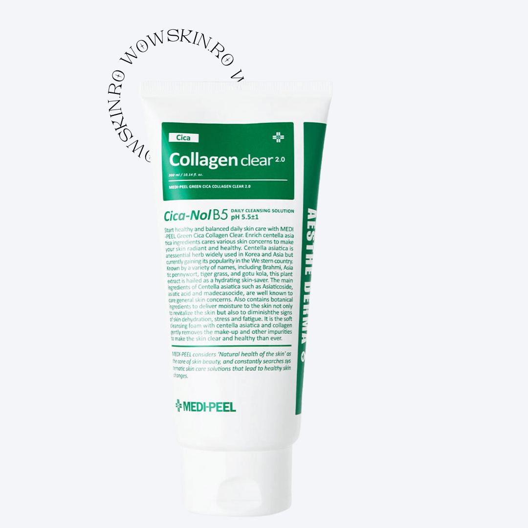 Medi-Peel Green Cica Collagen Clear 2.0- 300 ml - WowSkin Romania